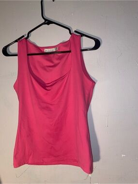 Zara Hot Pink Draped Neck Camisole